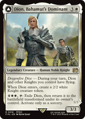 Dion, Bahamut's Dominant // Bahamut, Warden of Light  - Foil